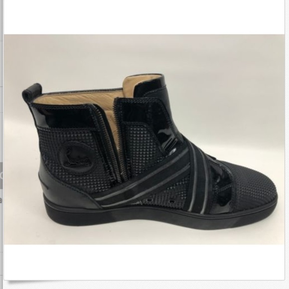 Christian Louboutin Flat Prisma Calf Black Sneaker - Picture 6 of 8